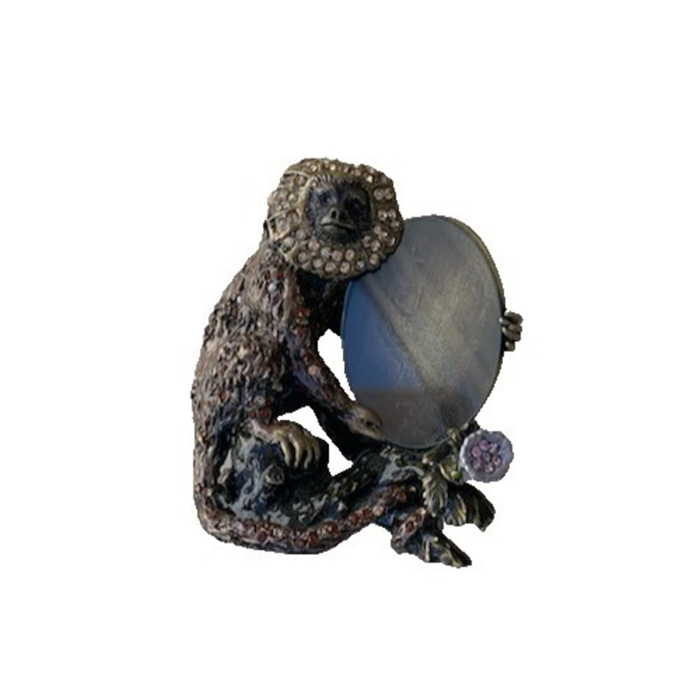 *RARE* Vintage JAY STRONGWATER Jeweled Monkey Picture Frame - NWOT